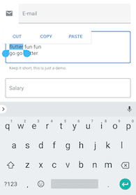Android text selection
